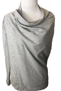 Girl's IVIVVA Light Gray Cotton Wrap Cardigan - Size 10 - Picture 1 of 11