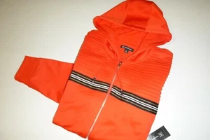 INC International Concepts men's Chest Stripe full zip Hoodie track jacket -XXL - Picture 1 of 12