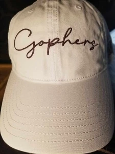 NWT Minnesota Gophers Football Woman White Team Cap Adjustable Team - Picture 1 of 6