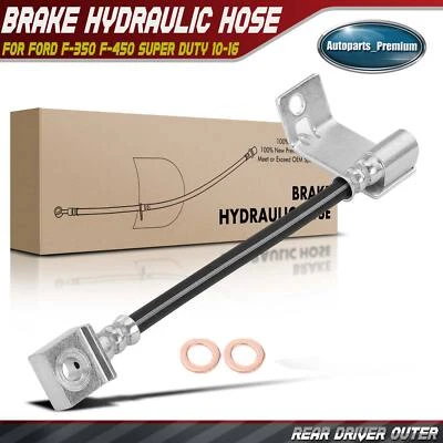 Manguera hidráulica de freno exterior trasero izquierdo para Ford F-350 F-450 Super Duty 2010-2016 Foto 1 de 4