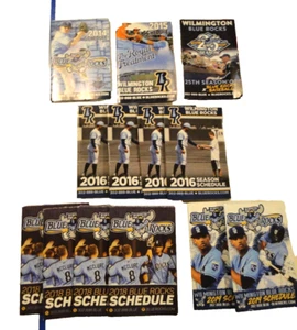 WILMINGTON BLUE ROCKS POCKET SCHEDULES: 2014-2019, LOT of 13 - Picture 1 of 2