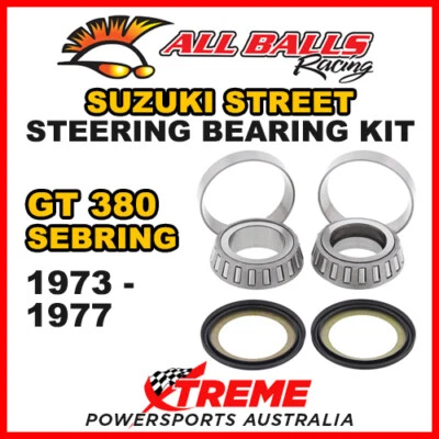 Kit de rolamento e vedação de haste de cabeça de direção 22-1005 para Suzuki GT380 Sebring 1973-1977 - Imagem 1 de 2