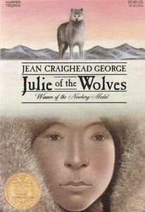 JULIE OF THE WOLVES BY JEAN CRAIGHEAD GEORGE, 1974, STATED FIRST HARPER TROPHY E - Picture 1 of 1