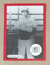 1989 Nolan Ryan Best Western Age 12 card Little League Baseball 50th Anniversary