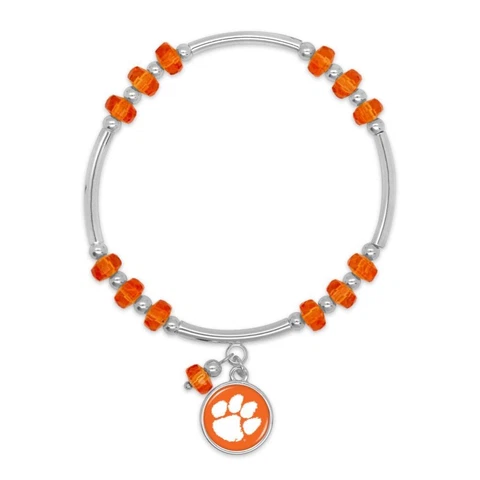 Clemson Tigers Ivy Stretch Bracelet Silver Jewelry Gift CU Cover
