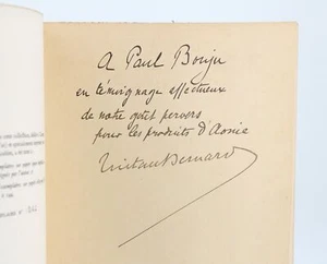 BERNARD Chacun treize à la douzaine E.O Grand papier AUTOGRAPHE 1933 - Imagen 1 de 1