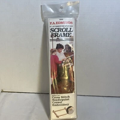 F A Edmunds 6” X 12” Hardwood Split Rail Scroll Frame New Not Opened 2996 - Image 1 of 4