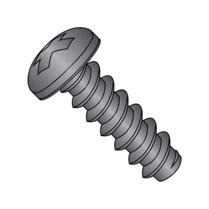 Steel Sheet Metal Screw,Black Oxide,Pan Head,Phillips#8-18 Thread, 1-1/2" 3000ct - Picture 1 of 3