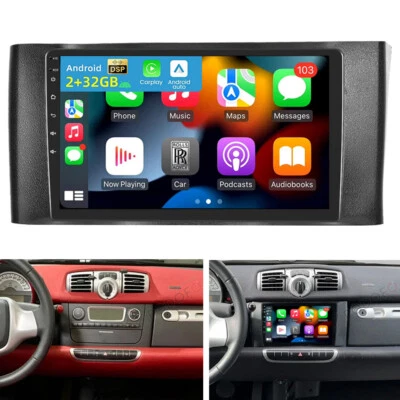 2+32G Für Smart Fortwo 451 2011-2015 Android 13 Autoradio GPS Navi Apple Carplay - Bild 1 von 4