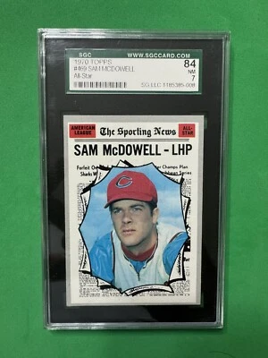 1970 TOPPS #469 SAM MCDOWELL INDIANS ALL-STAR SGC 7 - Image 1 of 2