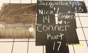  COLORBOK CHALKBOARD PAPER 7 sheets 12 X 12 SCRAPBOOKING PAPER PACK  - Picture 1 of 3