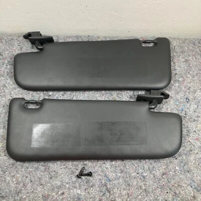 2012-2019 Fiat 500 Sun Visor Driver Passenger Front Right Left Leather Black - Image 1 of 4