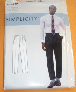 Simplicity Pattern Men's Pants Slacks Trousers R10440/ 9043 Size 44 - 52  uncut - Picture 1 of 2
