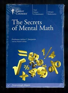 The Secrets Of Mental Math Transcript Book by Professor Arthur T. Benjamin New - Foto 1 di 2