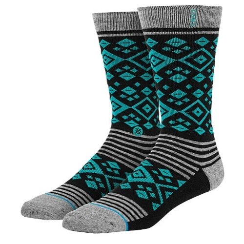 Calcetines Stance Diamondback negros atléticos ligeros peinados de algodón grandes extra grandes Foto 1 de 1