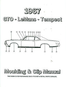 1967  PONTIAC  GTO  MOULDING MANUAL