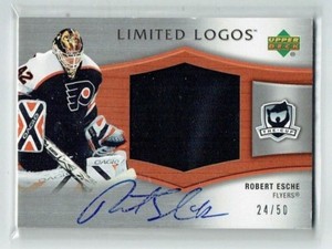05-06 UD Upper Deck The Cup Limited Logos  Robert Esche  /50  Patch  Auto