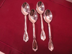 Set Of 4 Teaspoons Noritake SERENADE Glossy 18-8 Stainless JAPAN 5 7/8" B - Picture 1 of 5