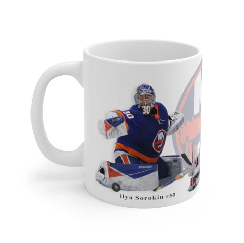Ilya Sorokin ART Mug Coffee Tea Gift Fun Team Hockey Souvenir Cover