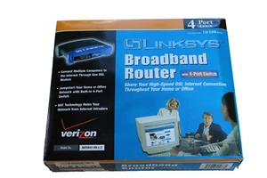 LINKSYS 4 PORT SWITCH BROADBAND ROUTER MODEL BEFSR41-VN v. 2 POWER CORD INCLUDED - Picture 1 of 7