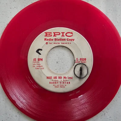 Bobby Vinton – Roses Are Red (My Love) / You And I - Rare Radio Station Promo 7" - Image 1 of 4