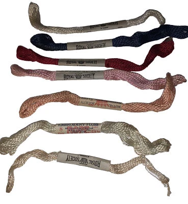 Vintage 7 Skeins Royal Society Embroidery Floss Yards Variety Of Colors @ 50 Yds - Image 1 of 4