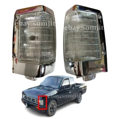 LÁMPARA LUZ LATERAL ESQUINA DELANTERA CROMADA Para Nissan Pickup Navara D21 BDI925, 90-95. Foto 1 de 4