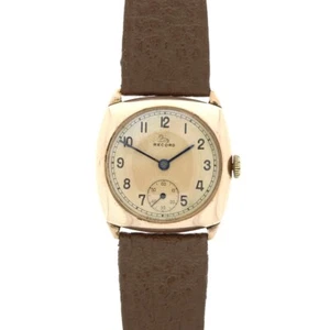 Vintage Damen Record Uhr 9ct Roségold Swiss Mechanisch 1944 RW0579 - Bild 1 von 10