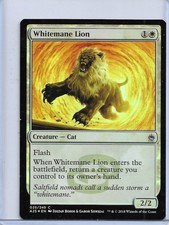MTG magic 1x Whitemane Lion FOIL (M/NM) Masters 25