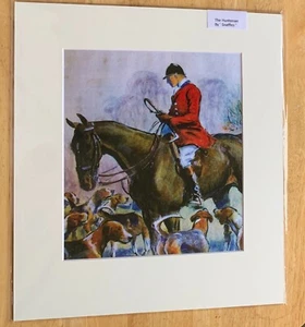 THE HUNTSMAN - `Snaffles`; MOUNTED FOX-HUNTING PRINT. COUNTRY PURSUITS - Picture 1 of 1