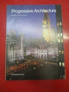 PROGRESSIVE ARCHITECTURE MAGAZINE APRIL 1976 PHILADELPHIA STORY MASONIC TEMPLE - Picture 1 of 2