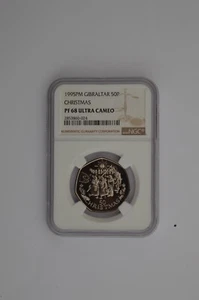 Gibraltar Christmas 50p 1995PM PF 68 Ultra Cameo - Bild 1 von 3