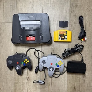 Nintendo 64 Console And Controllers With Expansion Pack And Donkey Kong Tested - Picture 1 of 20
