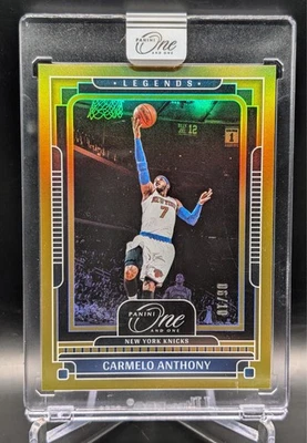 2024-25 Uno y Uno - Leyendas Carmelo Anthony #159 Oro/10 Foto 1 de 2