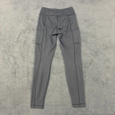 Leggings esportivas femininas Patagonia cinza stretch roupa ativa tamanho pequeno - Imagem 1 de 4