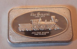 1 OUNCE 999 FINE SILVER ART BAR "THE GENERAL" - Bild 1 von 1