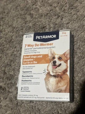PetArmor 7 Way De-Wormer Insect Treatment for Small Dogs and Puppies EXP:2027 - Image 1 of 2