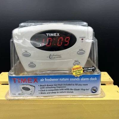 Timex Air Freshener Nature Sounds Alarm Clock w/Gel-Pack Glade Plug In’s NEW - Image 1 of 4