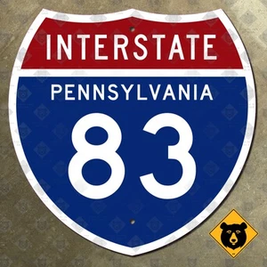 Pennsylvania Interstate 83 route marker sign Harrisburg York Baltimore 18x18 - Picture 1 of 2