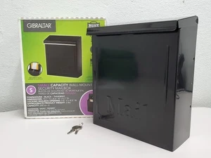 GIBRALTAR abschließbarer Briefkasten THVKB001 Stadthaus 10,1 Zoll H Wandmontage schwarz Stahl - Bild 1 von 23