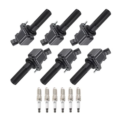 Paquete de 6 bobinas de encendido + bujías para Isuzu Chevrolet Trailblazer EXT 4,2 L Foto 1 de 4