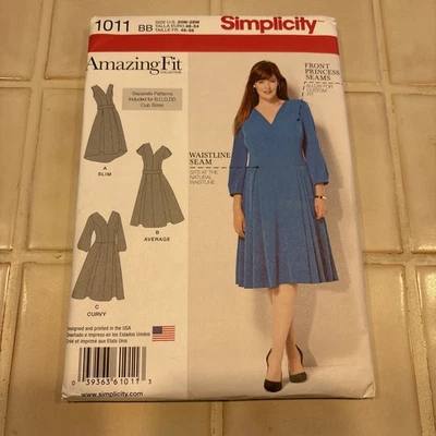 Simplicity 1011 Amazing Fit  Sz 20-28 Uncut - Image 1 of 2