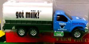 1999  TONKA (Maisto)  Dairy Farm Truck Ford F350- got milk? HTF In Package - Picture 1 of 13