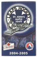 2004-05 St. John's Maple Leafs AHL Hockey Schedule !!! Molson Canadian