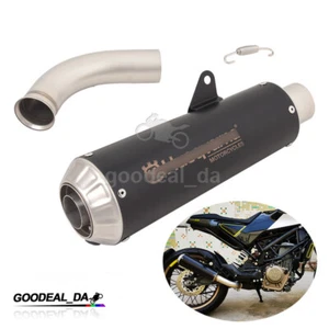 Tubo medio de escape silenciador modificado para motocicleta para Svartpilen Vitpilen 401 2017-19 - Imagen 1 de 12
