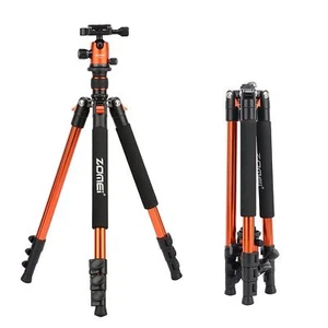 Zomei Q555 Portable Aluminium Travel Tripod&BallHead For Canon Nikon DSLR Camera - Picture 1 of 8