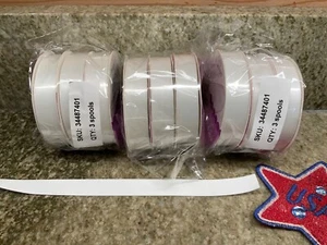 5/8 Zoll weißes Satinband doppelseitige Spule 54 Yards - Bild 1 von 3