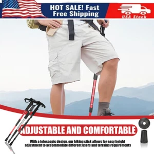 Collapsible Hiking,Folding Trekking Poles-Balance Support f/ Seniors, Non Skid - Picture 1 of 14