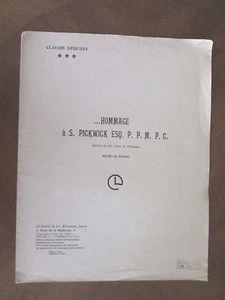 HOMMAGE A S. PICKWICK ESQ Claude Debussy 1956 Durand - Picture 1 of 2