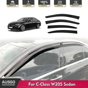 AUSGO Luxury Weather Shields for Mercedes-Benz C-Class W205 Sedan 2014-2021 - Picture 1 of 7